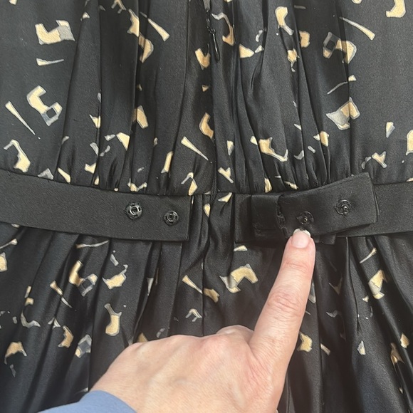 Milly New York Silk Strapless Black Cocktail party Dress Sz 6 - Picture 8 of 9